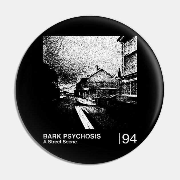 Bark Psychosis  / Minimalist Graphic Artwork Design Pin by saudade