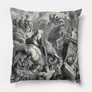 Hannibal's Crossing Of The Alps Pillow