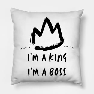 I'm aA King, I'm a Boss  (BTS / Agust D / SUGA / Min Yoongi Daechwita) Pillow