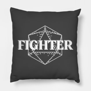 D20 Fighter Class Symbol Print Pillow