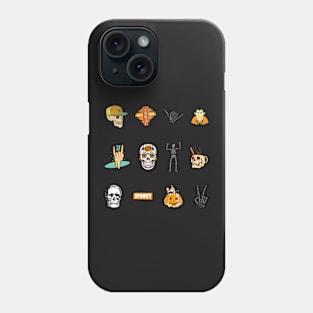 Funky Halloween Design Sticker Pack Phone Case