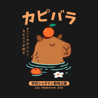 Capybara Japanese Onsen Hot Spring T-Shirt