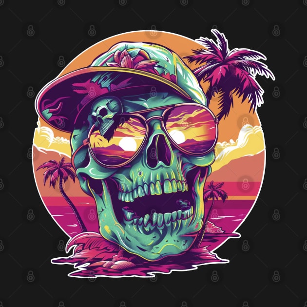 Summer Skull Vibes 02 by NineBlack