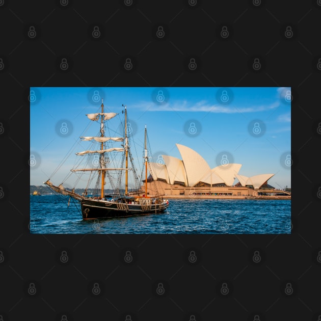 Southern Swan Sailing Ship, Sydney Harbour, Australia by Upbeat Traveler