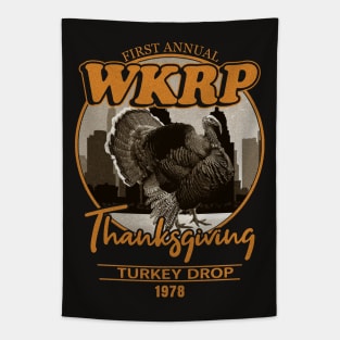 WKRP Turkey Drop Tapestry