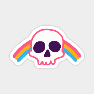 Rainbow Skull Magnet