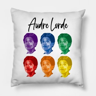 Audre Lorde Portrait and Quote Pillow