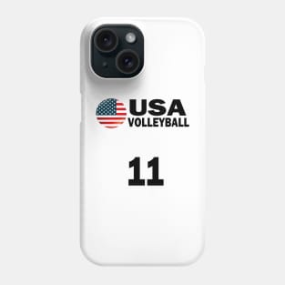 USA Volleyball #11 T-shirt Design Phone Case