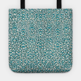 Boho Wilderness No.004 - Exotic Animal Print Texture in Teal Shades Tote