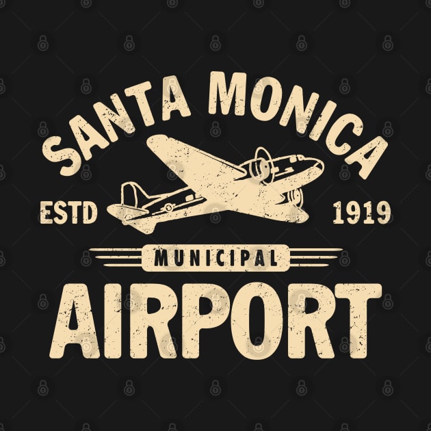 Santa Monica Airport by Buck Tee Originals by Buck Tee