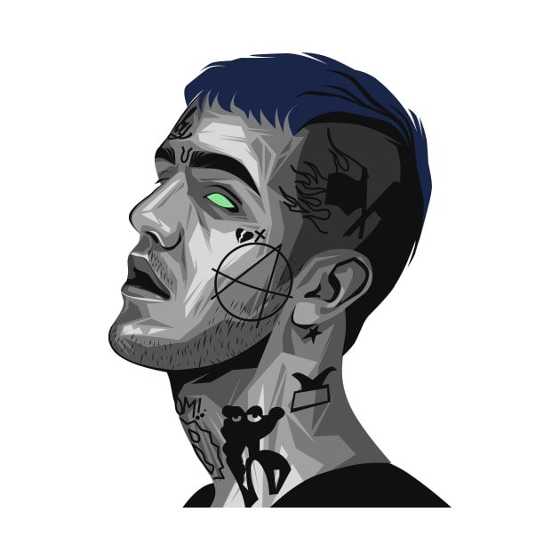 Lil peep vector art design by Fudz design