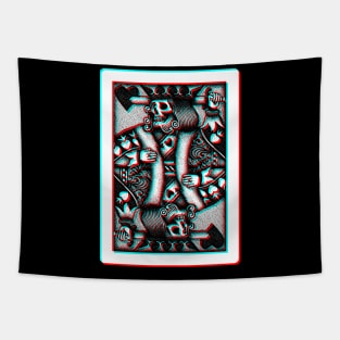 Dead King of Hearts 3D Tapestry