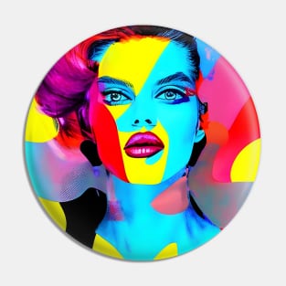 Pop Art Fashion Model Pin