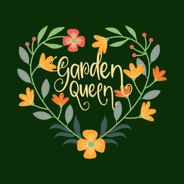 Garden Queen, cute female amateur gardener, flower gardening by emmjott