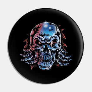 80'S SKULL Pin