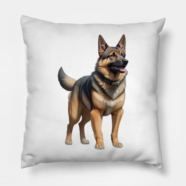 German Shepherd Dog Pillow by Moulezitouna