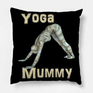 Yoga Mummy Downward Dog Pose Pillow