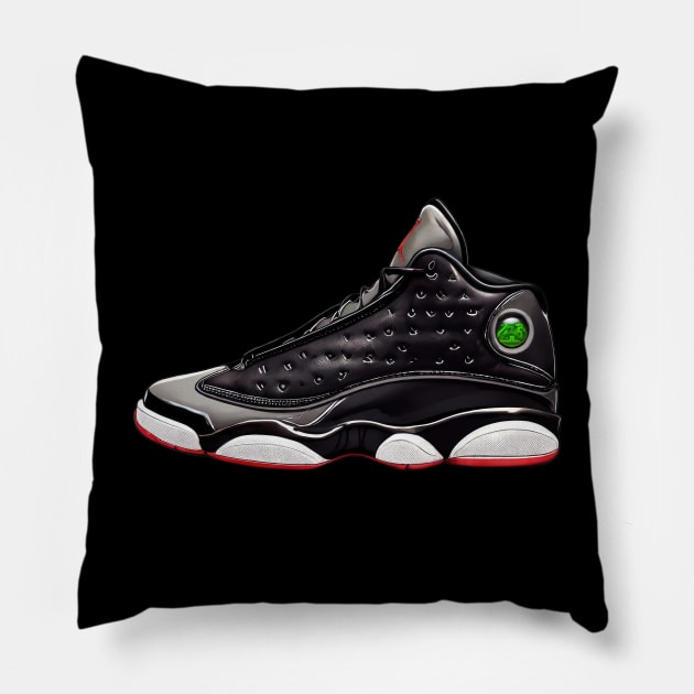 AJ 13 Pillow by Buff Geeks Art