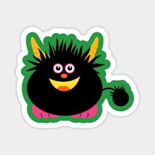 Cute Little Black Monster Magnet