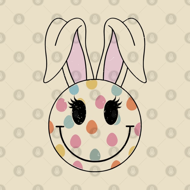 Cute Bunny Ears , Polka Dot Easter Rabbit, Spring Kids by David white