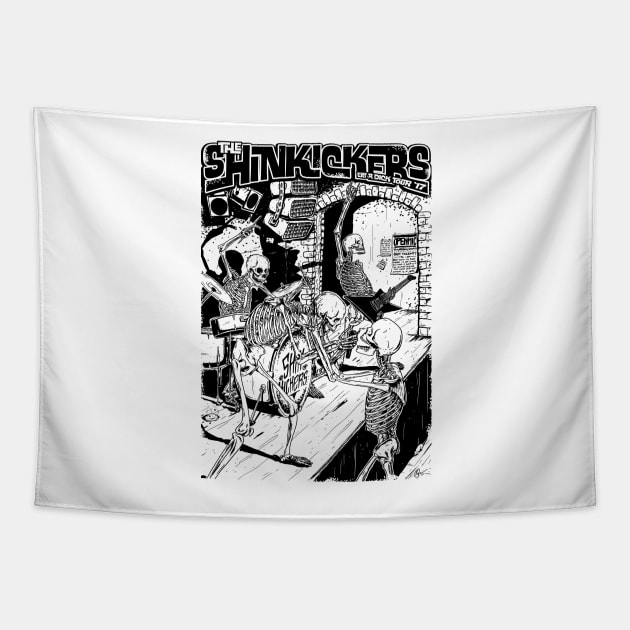 The Shinkickers Tour T-Shirt Tapestry by mrdedhed