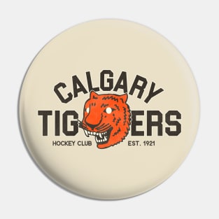 Defunct Calgary Tigers Hockey Team Pin
