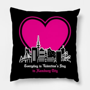 Valentine's Day in Hamburg City Pillow