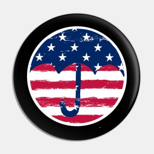 umbrella academy - american flag Pin