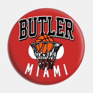 Butler Miami Basketball Pin