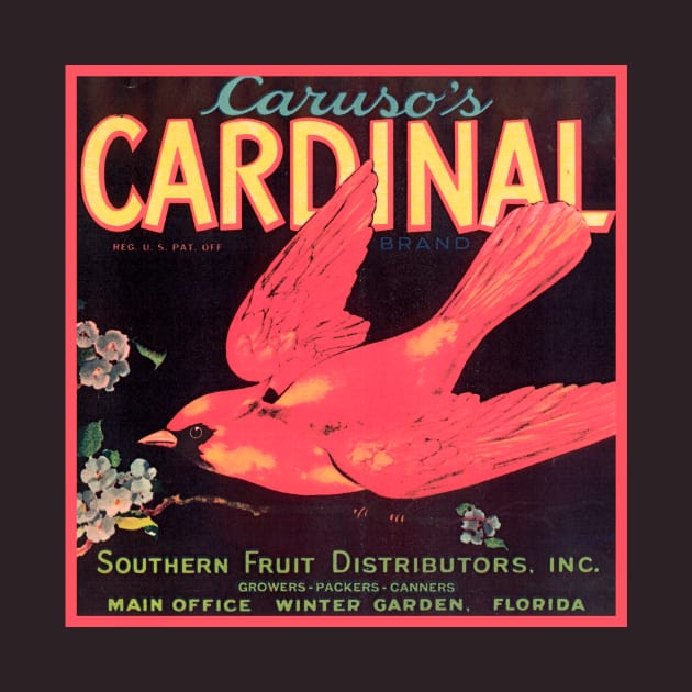 Caruso's Cardinal brand label by WAITE-SMITH VINTAGE ART