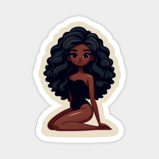 Black doll Magnet