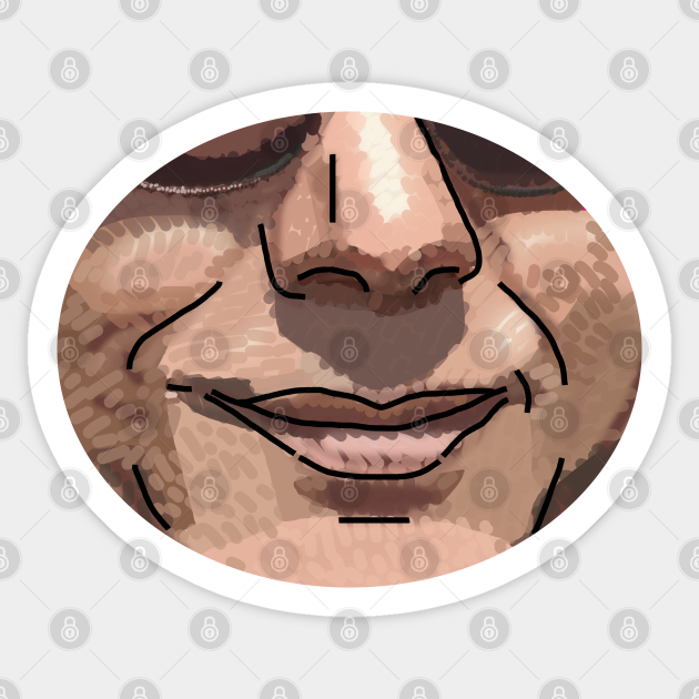 Smiling Man Face - Face - Sticker | TeePublic Smiling Man Face - Face - Sticker | TeePublic