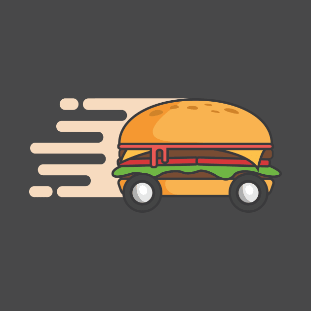 Fast Food Hamburger T-shirt by casbuijsman