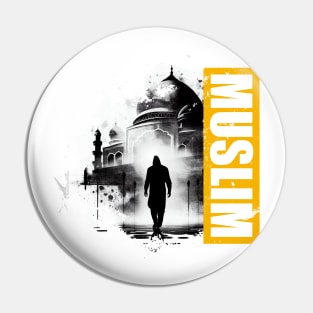 Muslim - Journey to the Mosque - Artwork Pin