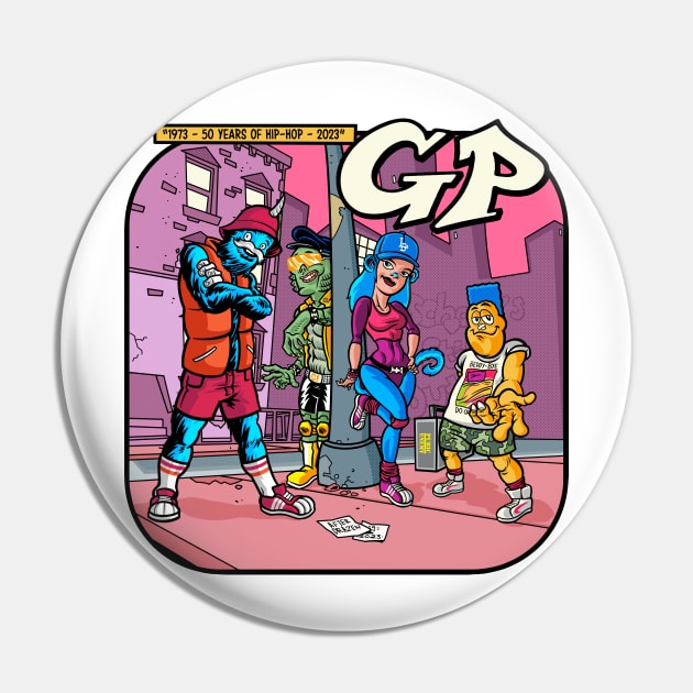 GP HIP-HOP 50th tribute Pin by GiMETZCO!