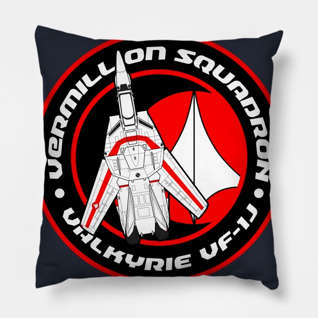 Vermillion Squadron Pillow by d4n13ldesigns