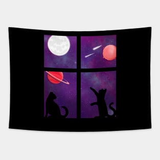 Cats in space Tapestry