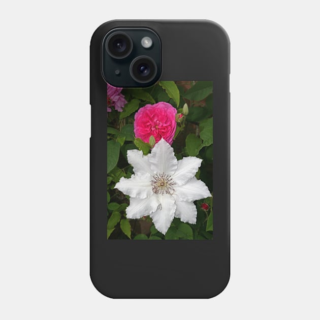 Rose & Clematis Phone Case by RedHillDigital