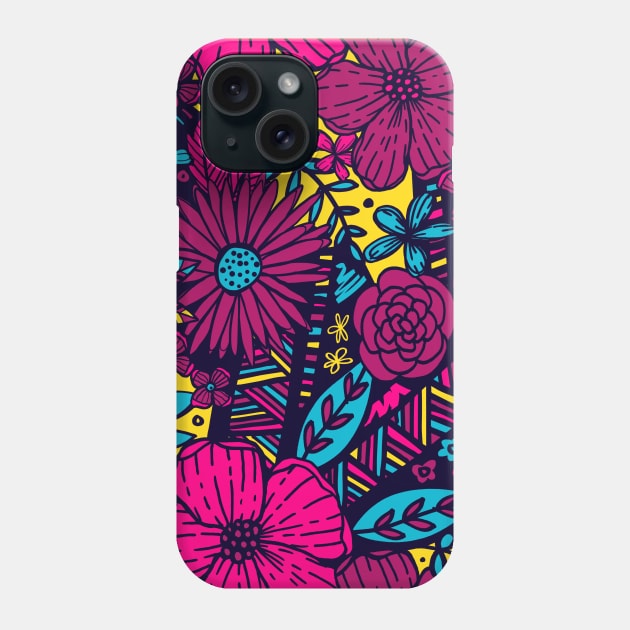 Floral Frenzy Phone Case by robyriker