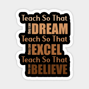 Black Teacher Magic - Inspiring Minds & Futures Magnet