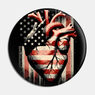 American Heart Pin