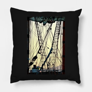 Between Two Masts Pillow