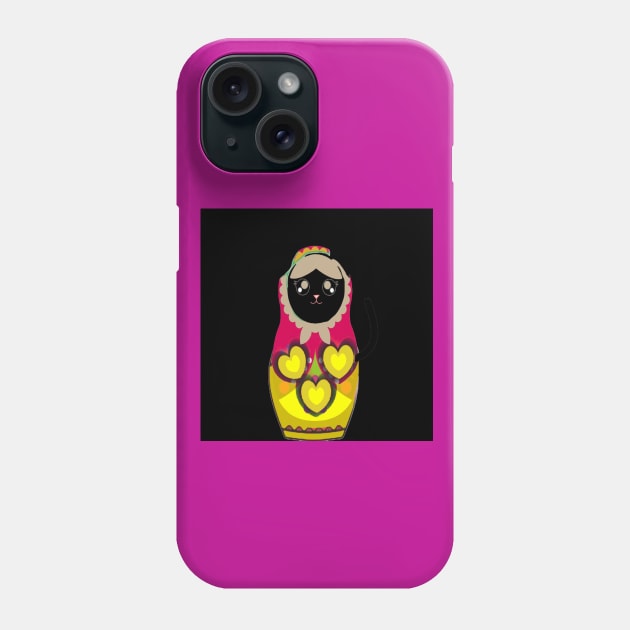 MATRIOSKA DOLL CAT Phone Case by CATUNIVERSE