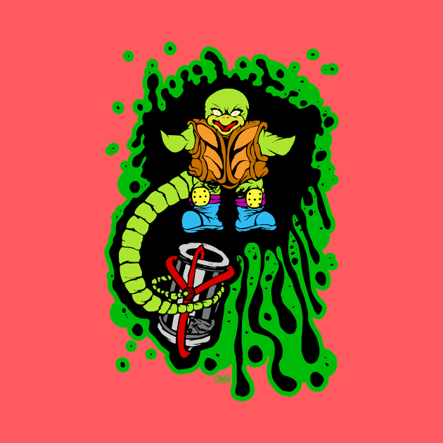 Angry Snapping Turtle Ooze Man by peteoliveriart