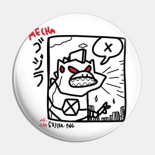 Mecha Gojira Pin