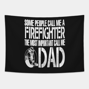 FAther (2) FIREFIGHTER DAD Tapestry