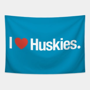 I HEART Huskies. Tapestry