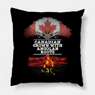 Canadian Grown With Angolan Roots - Gift for Angolan With Roots From Angola Pillow