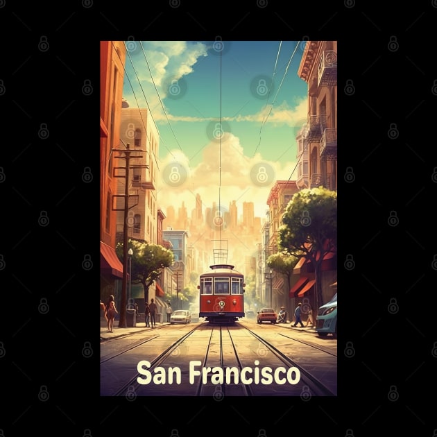 San Francisco, Travel poster by BokeeLee