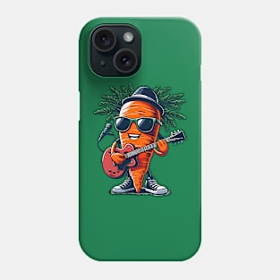 Carrot Playing Guitar Phone Case